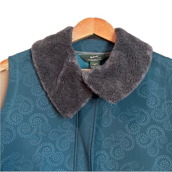Woolrich women's blue fleece lined vest. Size XL - Picture 2 of 12
